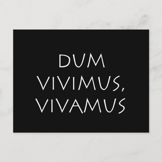 Vivamus vivamus postkarte (Vorderseite)