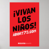 ¡Vivan los Niños! Poster (Abort73.com) (Vorne)