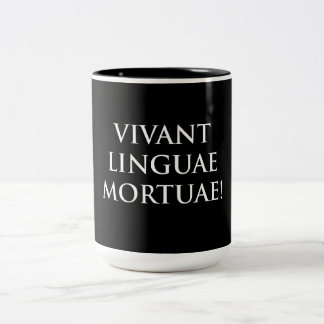 Vivant Linguae Mortuae Zweifarbige Tasse