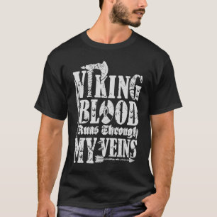 Vivatum Blut läuft durch meine Adern Schwert ax Va T-Shirt