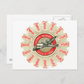 VIVAZ Flugzeug Postkarte (Vorne/Hinten)