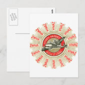 VIVAZ Flugzeug Postkarte (Vorne/Hinten)