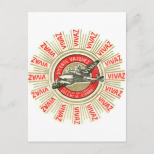 VIVAZ Flugzeug Postkarte