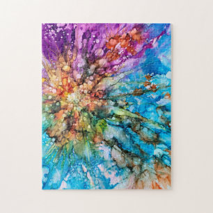 Vivd Colors, Abstrakt Art Jigsaw Puzzle