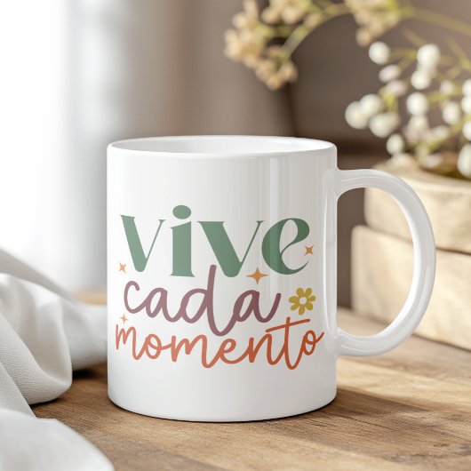 "Vive Cada Momento" Inspiration Zitat Kaffeetasse