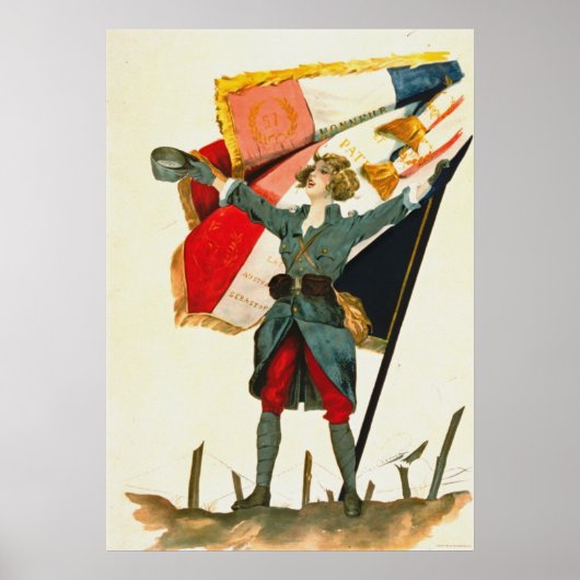 Vive la France 1918 Poster (Vorne)