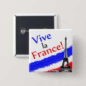 Vive la France! Button (Vorne & Hinten)