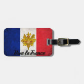 Vive La France Flag Gepäckanhänger (Vorderseite horizontal)