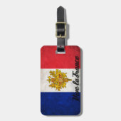 Vive La France Flag Gepäckanhänger (Vorderseite vertikal)