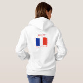 Vive la France (Frankreich) Hoodie (Schwarz voll)