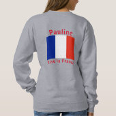 Vive la France (Frankreich) Sweatshirt (Rückseite)