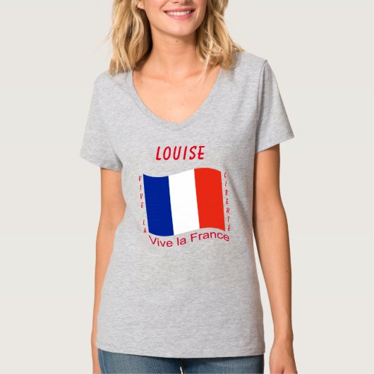 Vive la France (Frankreich) T-Shirt (Vorderseite)