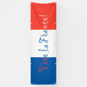 Vive La France französische Flagge Banner (Vertikal)