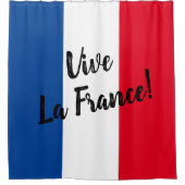 Vive La France französische Flagge Brauch Duschvorhang (Vorderseite)