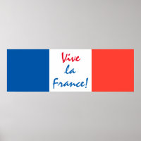Vive La France französische Flagge individuell anp