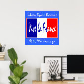 Vive La France - Für Bistro, Wein Bar, Küche! Poster (Heimbüro)