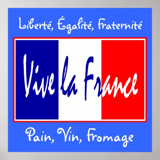 Vive La France - Für Bistro, Wein Bar, Küche! Poster (Vorne)