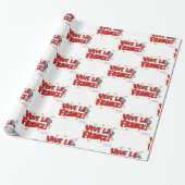 Vive la France Geschenkpapier (Ungerollt)