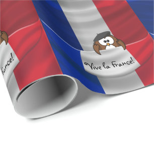 Vive la France! Geschenkpapier