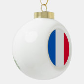 Vive la France - Keramik Kugel-Ornament (Links)