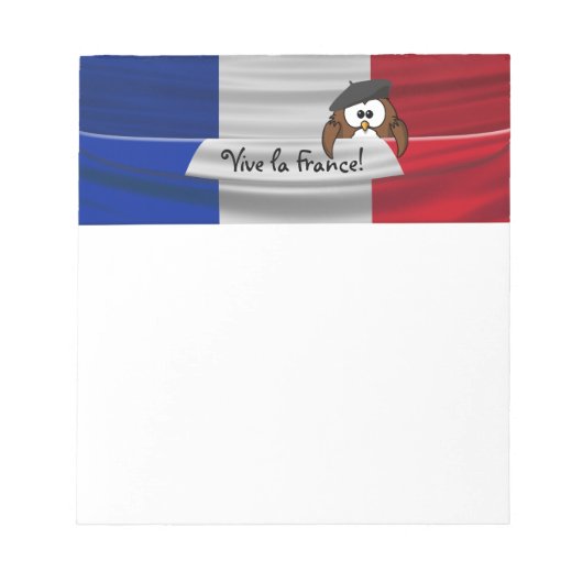 Vive la France! Notizblock (Vorderseite)