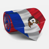 Vive la France owl Krawatte (Gerollt)