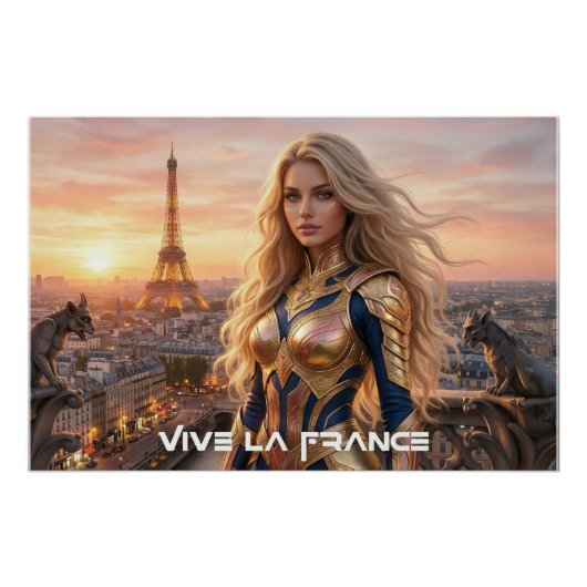 VIVE LA FRANCE - PARIS POSTER (Vorderseite)