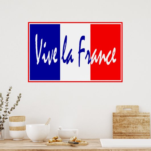 Vive La France Poster, französisches Restaurant, S Poster (Küche)