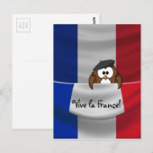 Vive la France! Postkarte (Vorne/Hinten)