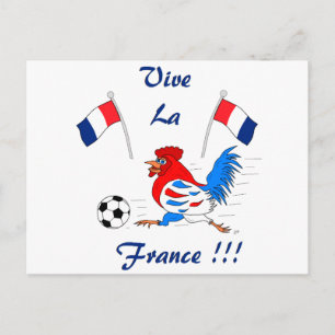 Vive La France Postkarte