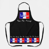 Vive La France Schürze (Vorderseite)