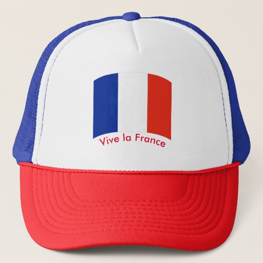 Vive la France Truckerkappe (Vorderseite)