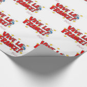 Vive la France Wrapping Paper Geschenkpapier (Ecke)