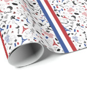 Vive La Frankreich Geschenkpapier (Rolleneckpunkt)