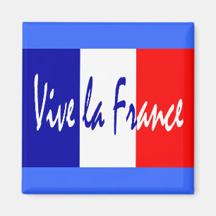 Vive La Frankreich - rot, weiße, blaue Magnet