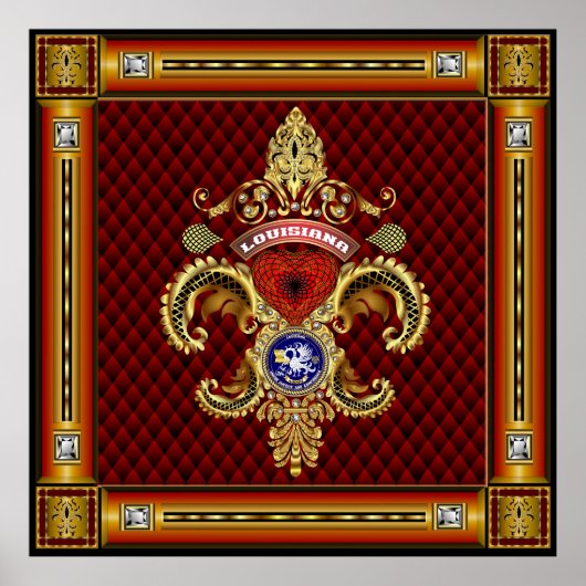 Vive la Louisiane louisiana Poster (Vorne)