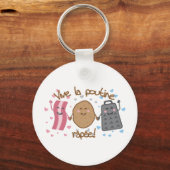 Vive la poutine râpée!! schlüsselanhänger (Vorderseite)