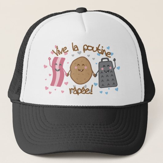 Vive La poutine râpée!! Truckerkappe (Vorderseite)