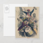 Vive la Republique, 1848 Postkarte (Vorne/Hinten)
