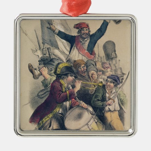 Vive La Republique, 1848 Silbernes Ornament (Vorne)