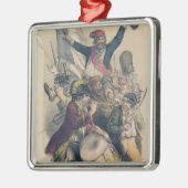 Vive La Republique, 1848 Silbernes Ornament (Links)