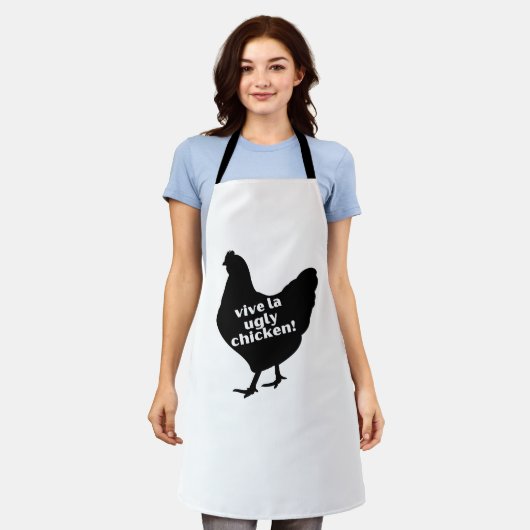Vive la Ugly Chicken Schürze (Getragen)