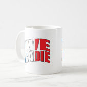 Vive l'acadie kaffeetasse (Vorderseite Links)