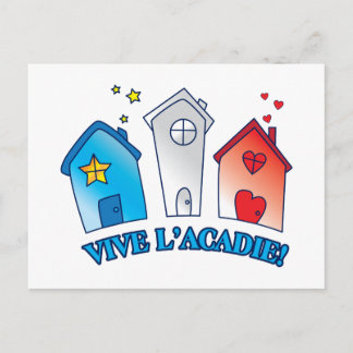Vive L'acadie " Maison" Postkarte