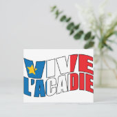 Vive l'acadie postkarte (Stehend Vorderseite)