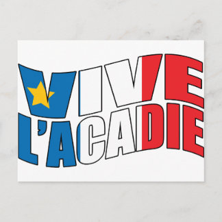 Vive l'acadie postkarte