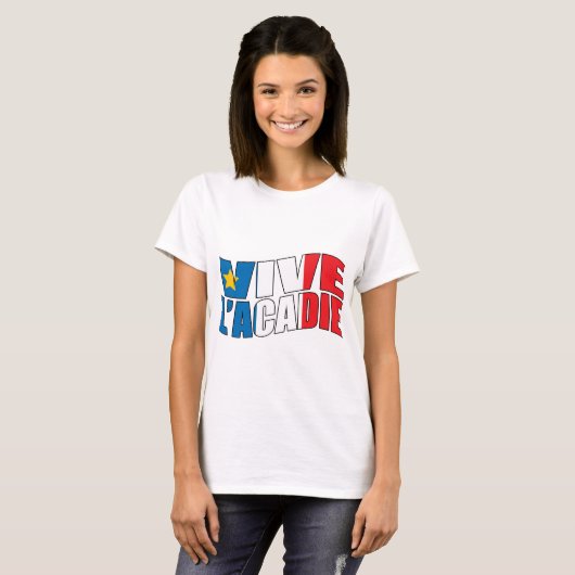 Vive l'acadie T-Shirt (Vorne ganz)