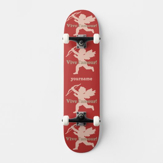 Vive L'amour Cupid benutzerdefinierte Skateboards (Vorderseite)