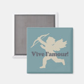 Vive L'amour Cupid Magnete Magnet (Vorderseite/Rückseite)