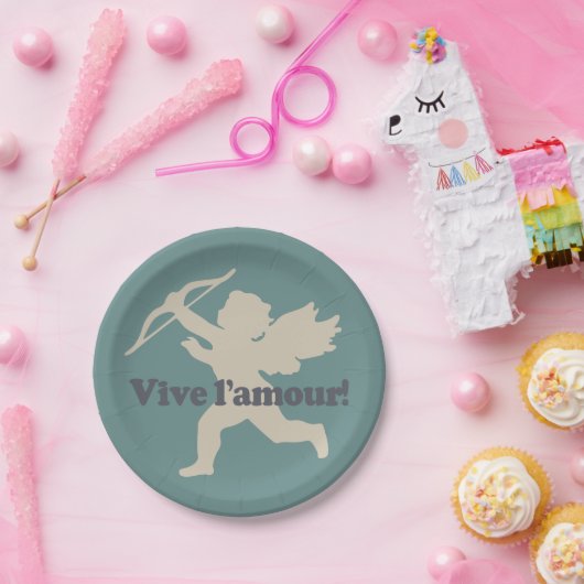 Vive L'amour Cupid Papier Teller (Party)
